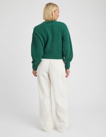 Pull col rond en maille