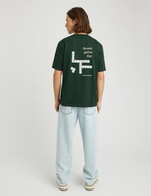 T-shirt imprim&eacute; devant dos