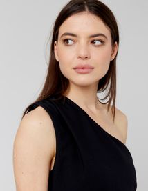 Robe longue asymétrique