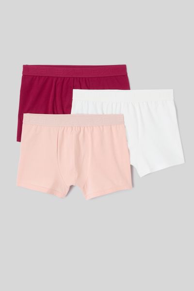 Lot de 3 boxers unis