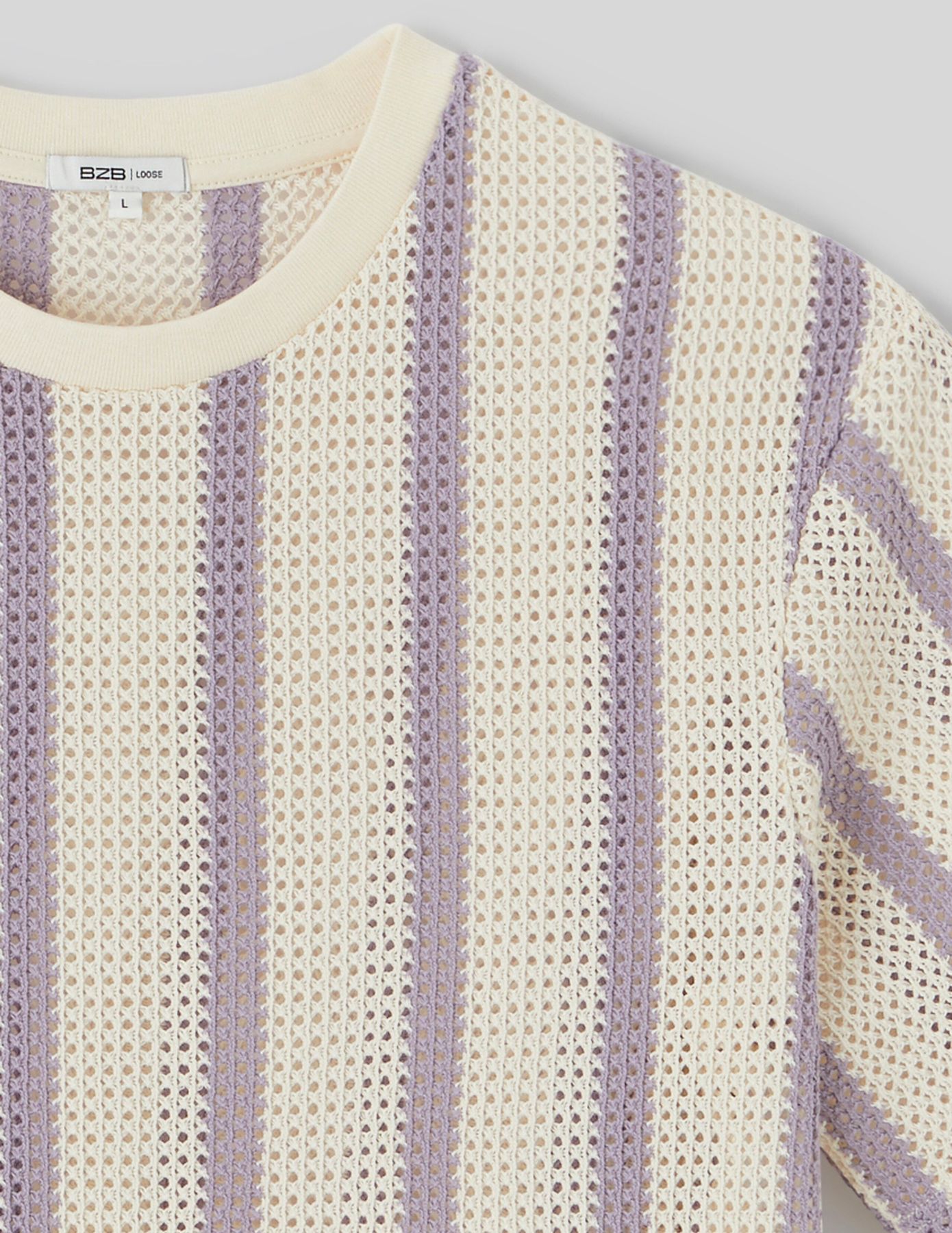 T-shirt tricot à rayures