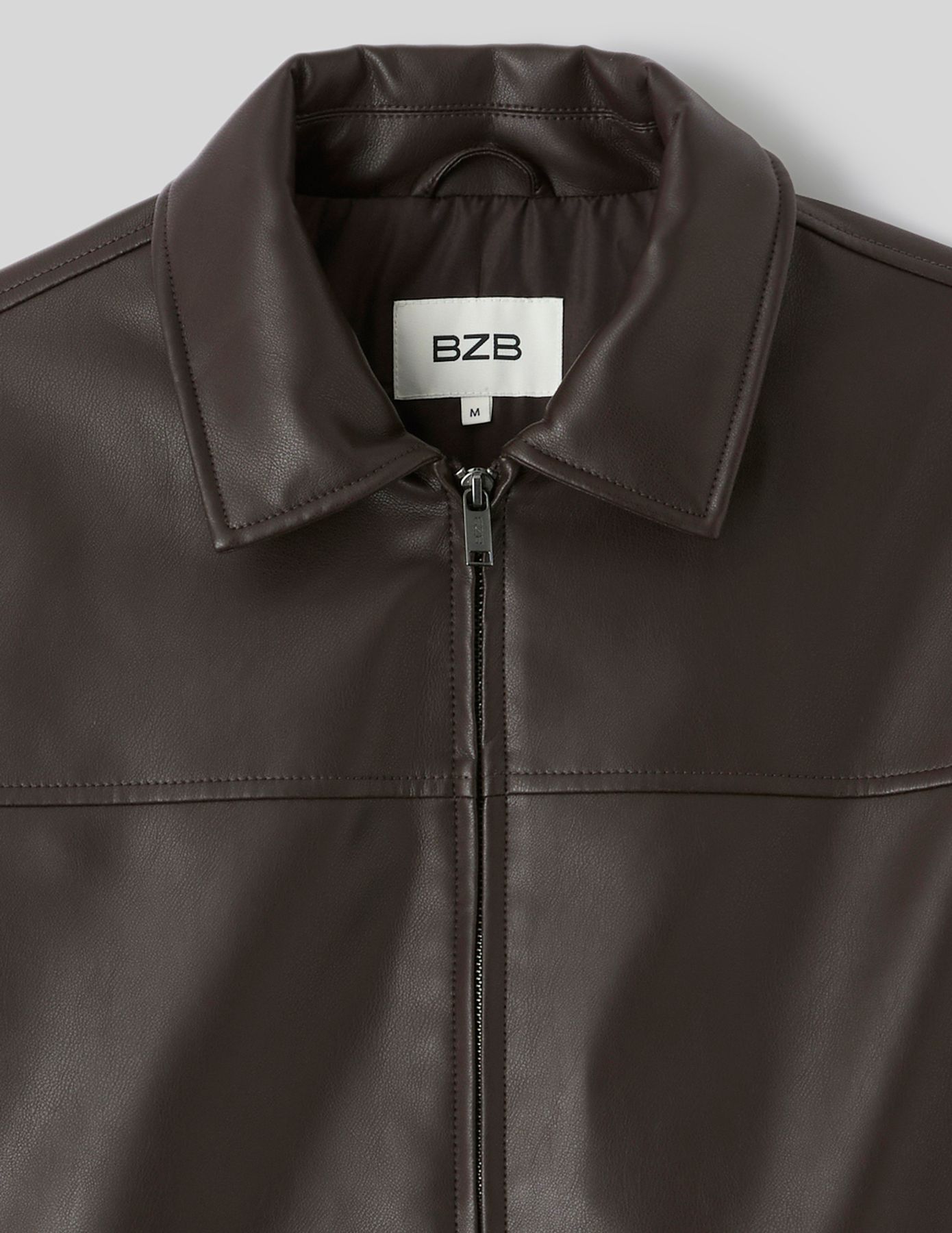 Blouson zipp&eacute; tissu enduit