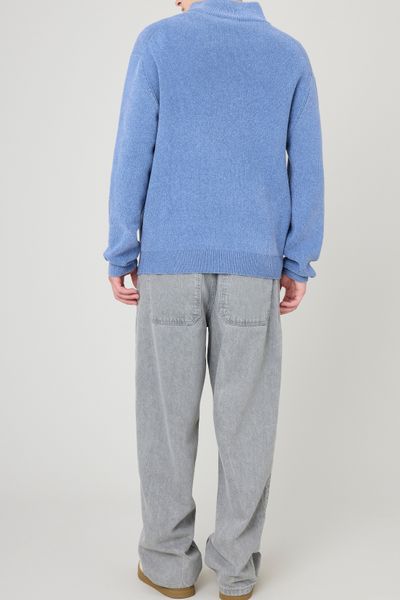 Pull chenille col montant