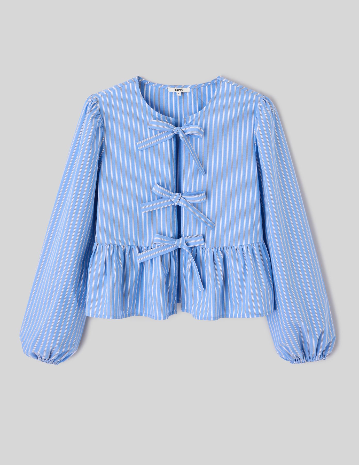 Blouse &agrave; nouer ray&eacute;e