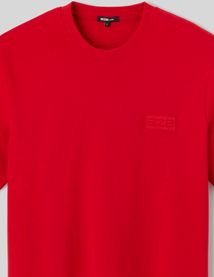 T-shirt broderie poitrine