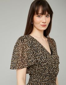 Robe courte imprimée