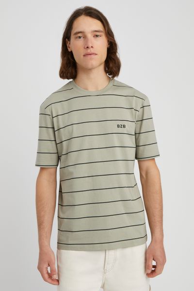 T-shirt oversize &agrave; rayures