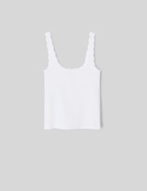 D&eacute;bardeur bords en dentelle avec n&oelig;ud