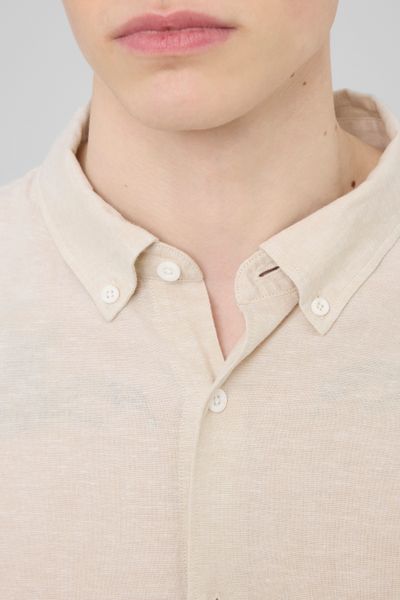 Chemise manches longues viscose lin