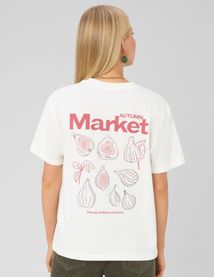 T-shirt imprim&eacute; manches courtes