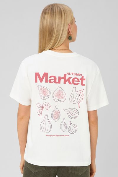 T-shirt imprim&eacute; manches courtes