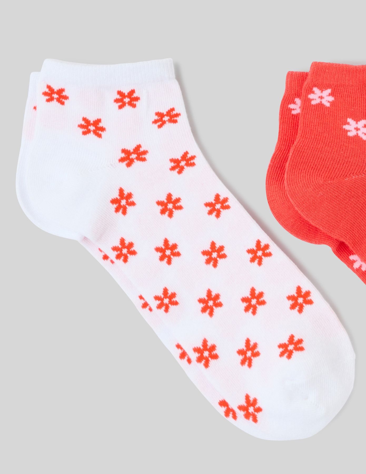 Lot de 3 paires de socquettes fleurs