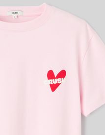 T-shirt imprim&eacute; devant