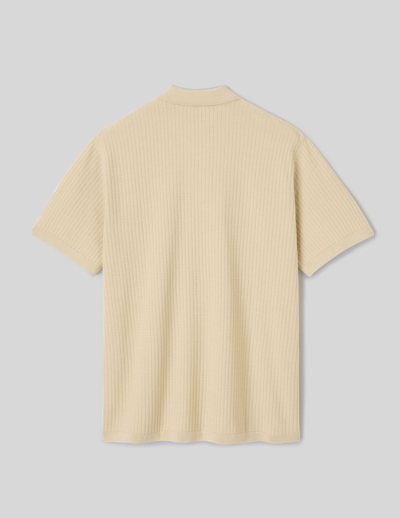 Polo maille c&ocirc;tel&eacute;e
