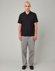Polo maille gauffrée