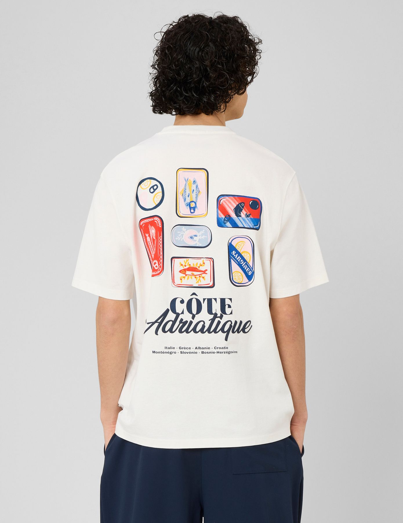 T-shirt imprim&eacute; devant/dos