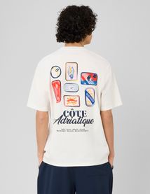 T-shirt imprim&eacute; devant/dos