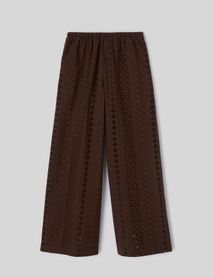 Pantalon broderie anglaise