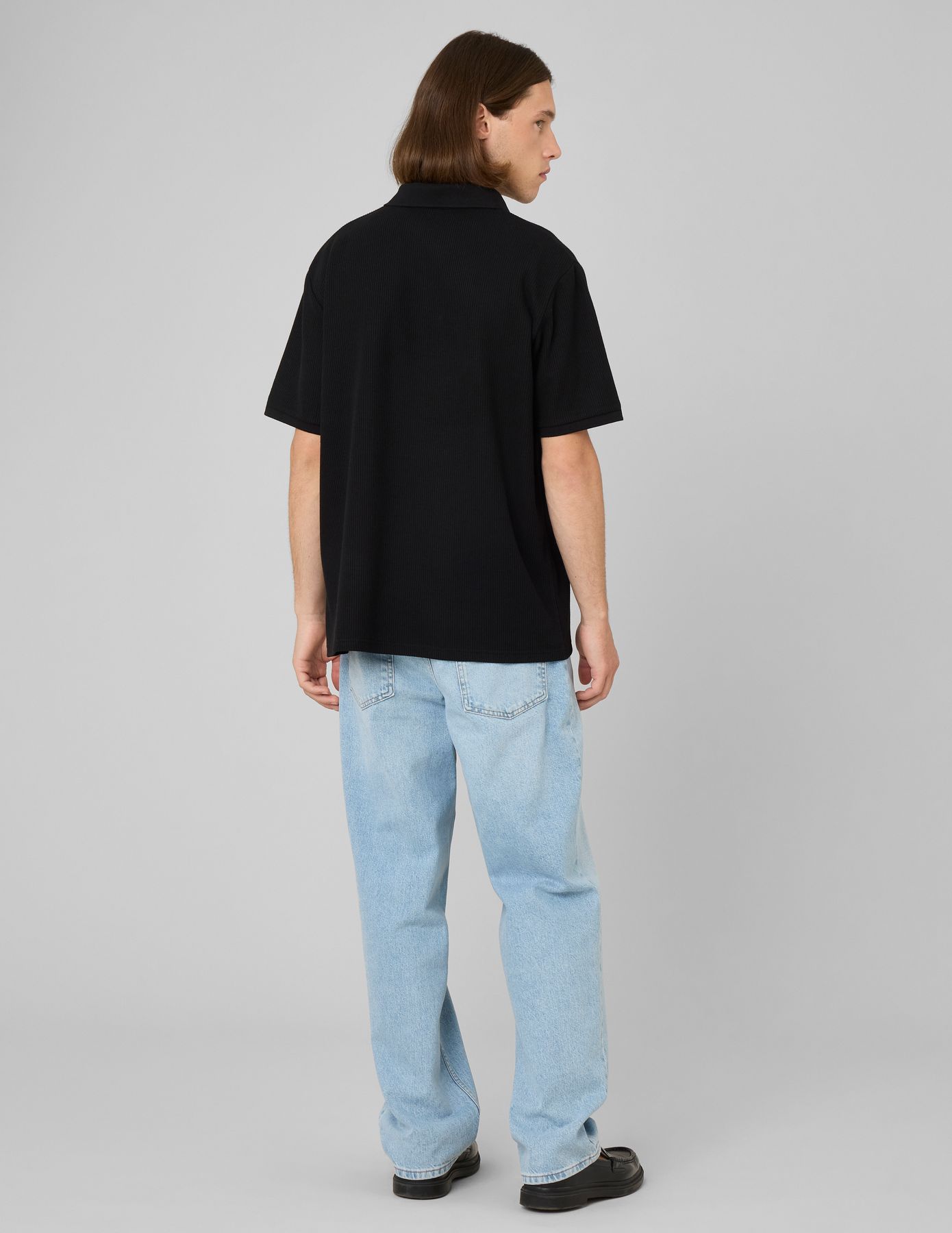 Polo maille c&ocirc;tel&eacute;e