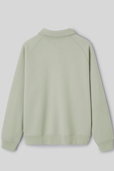 Sweat col polo zipp&eacute;
