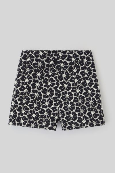 Short brodé