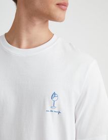 T-shirt imprimé poitrine