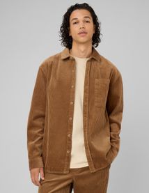 Chemise en velours c&ocirc;tel&eacute;