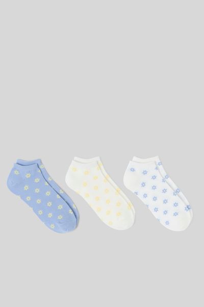 Lot 3 socquettes fleurs