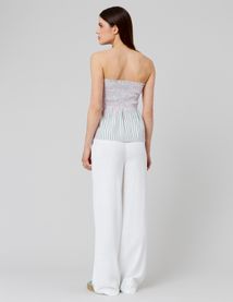 Top bustier rayé