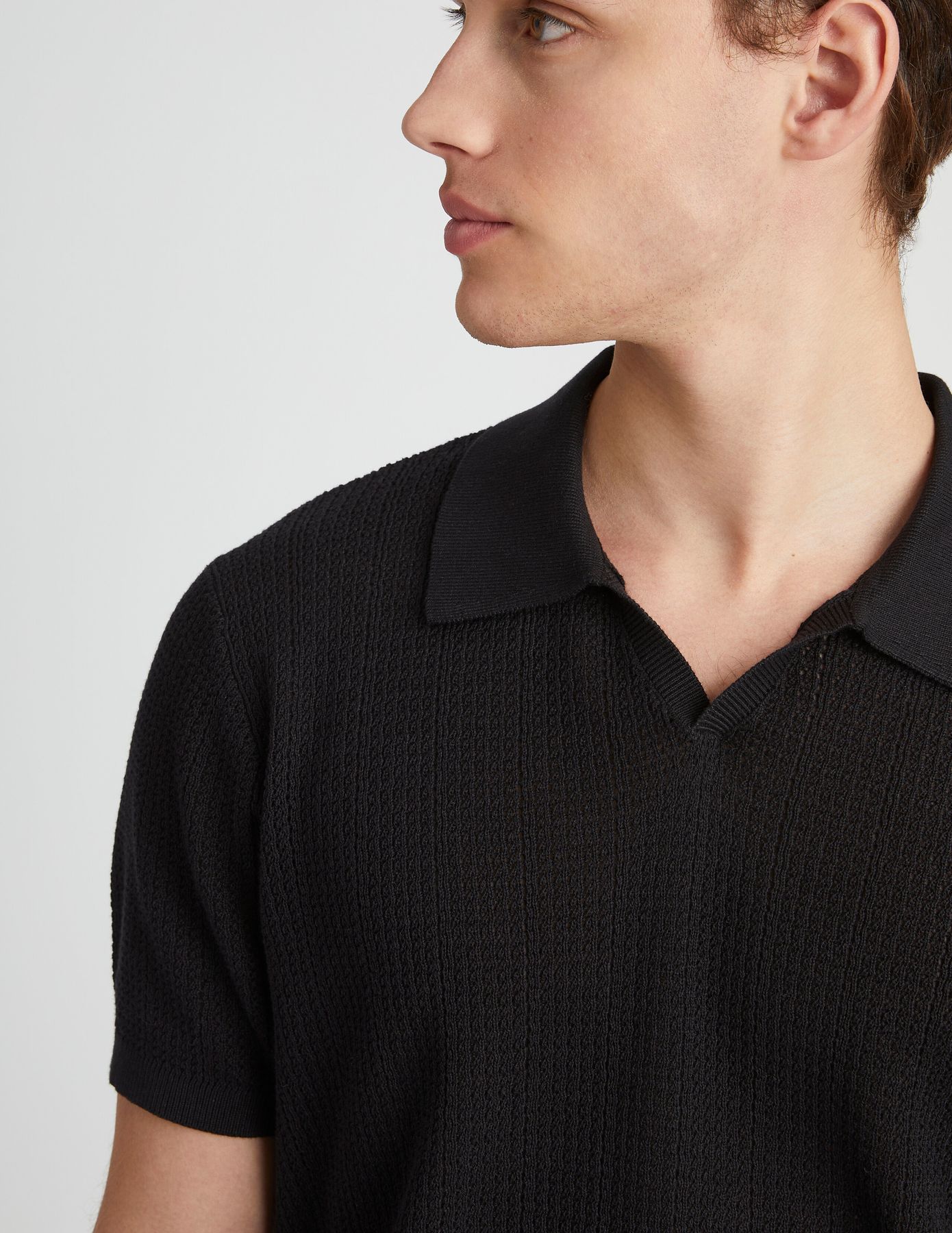 Polo maille ajourée