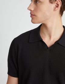 Polo maille ajourée