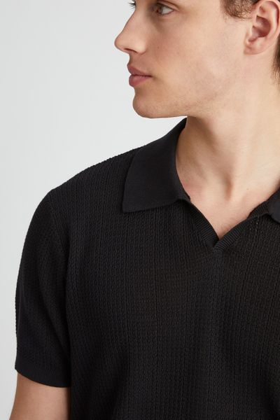 Polo maille ajourée