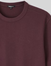 T-shirt lourd touché peau de pêche