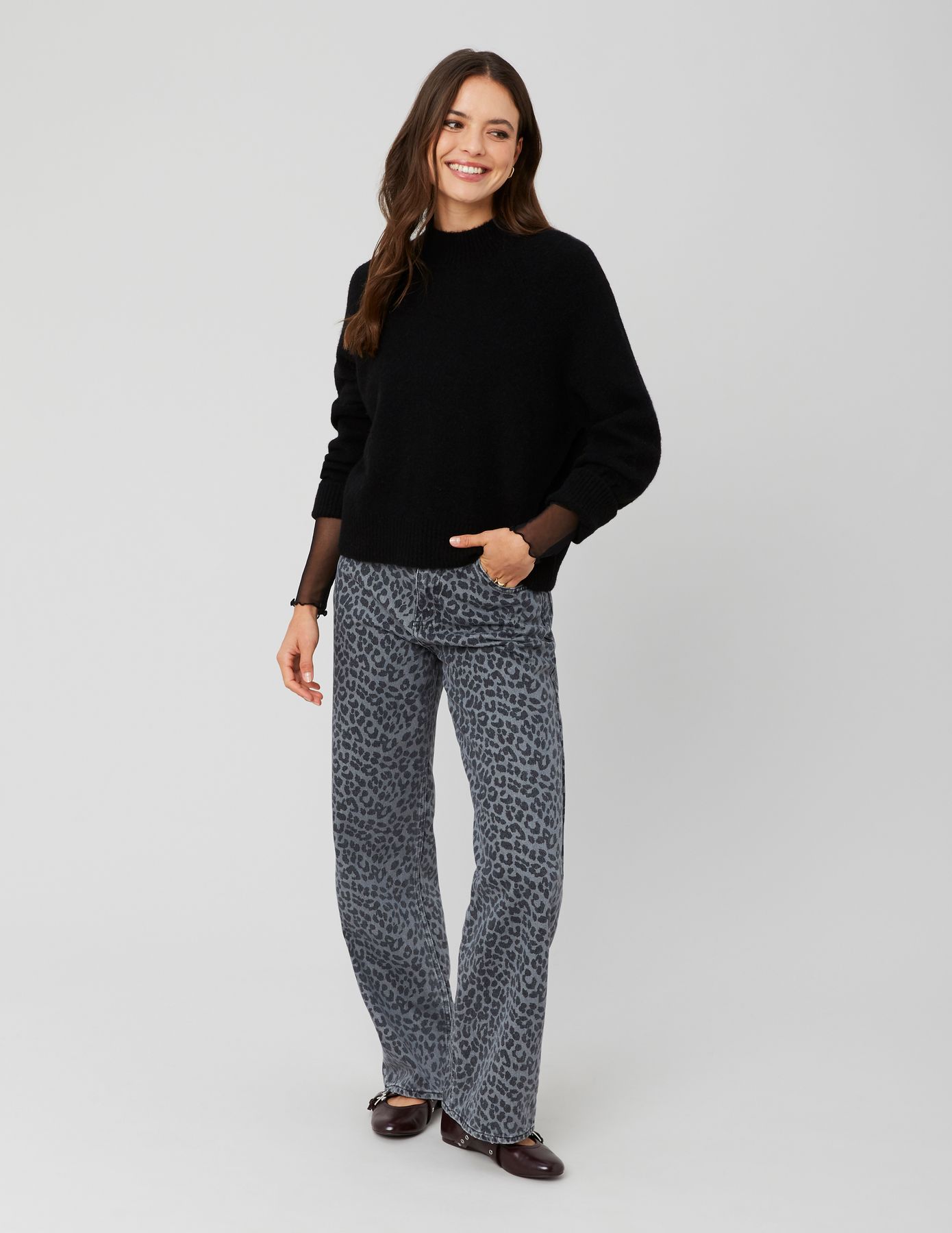 Pull col montant premium