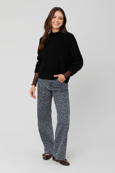 Pull col montant premium