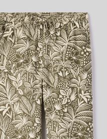 Pantalon fluide droit imprimé