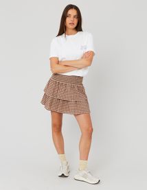 Jupe smocks vichy
