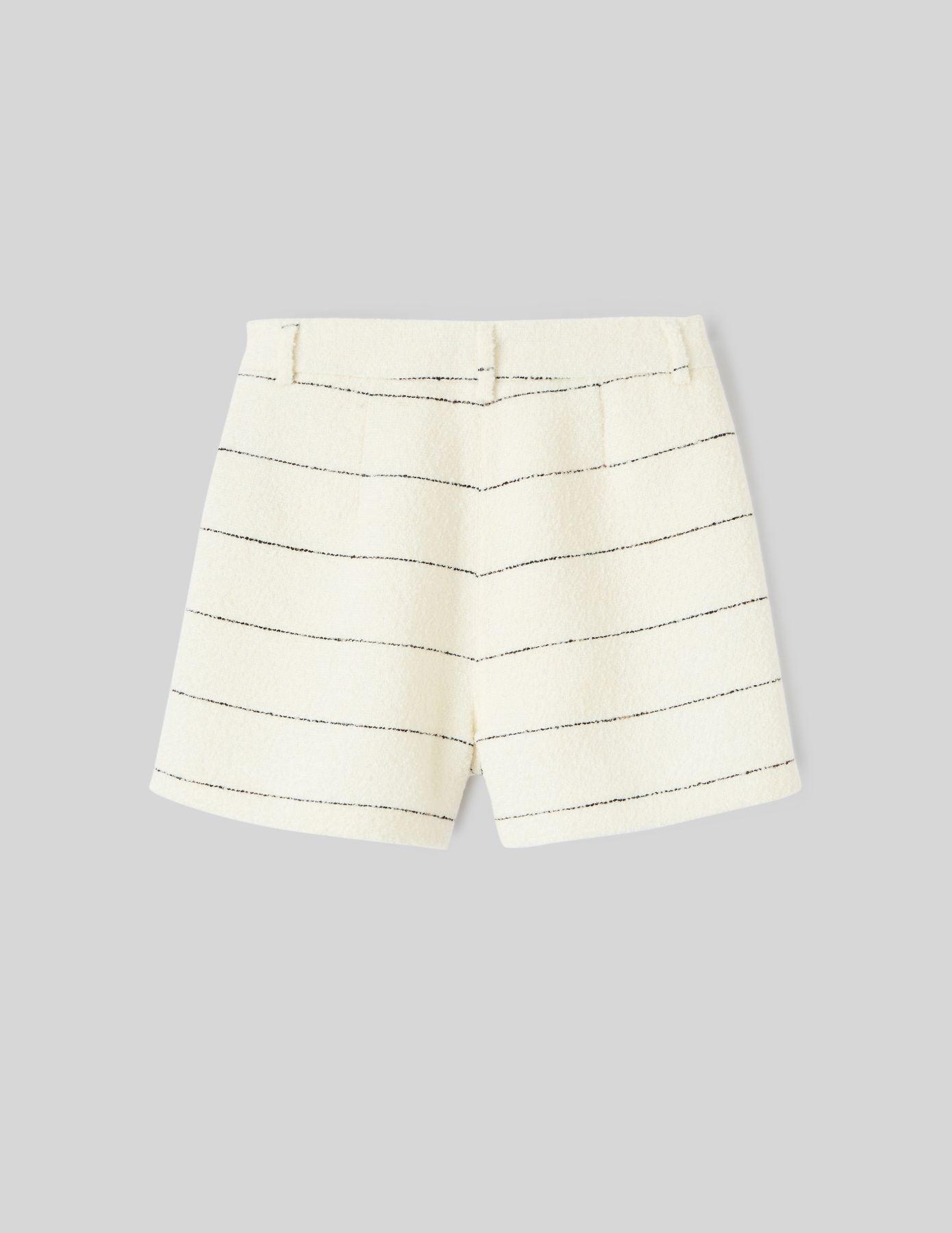 Short en tweed rayé