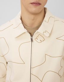 Veste zipp&eacute;e imprim&eacute;e