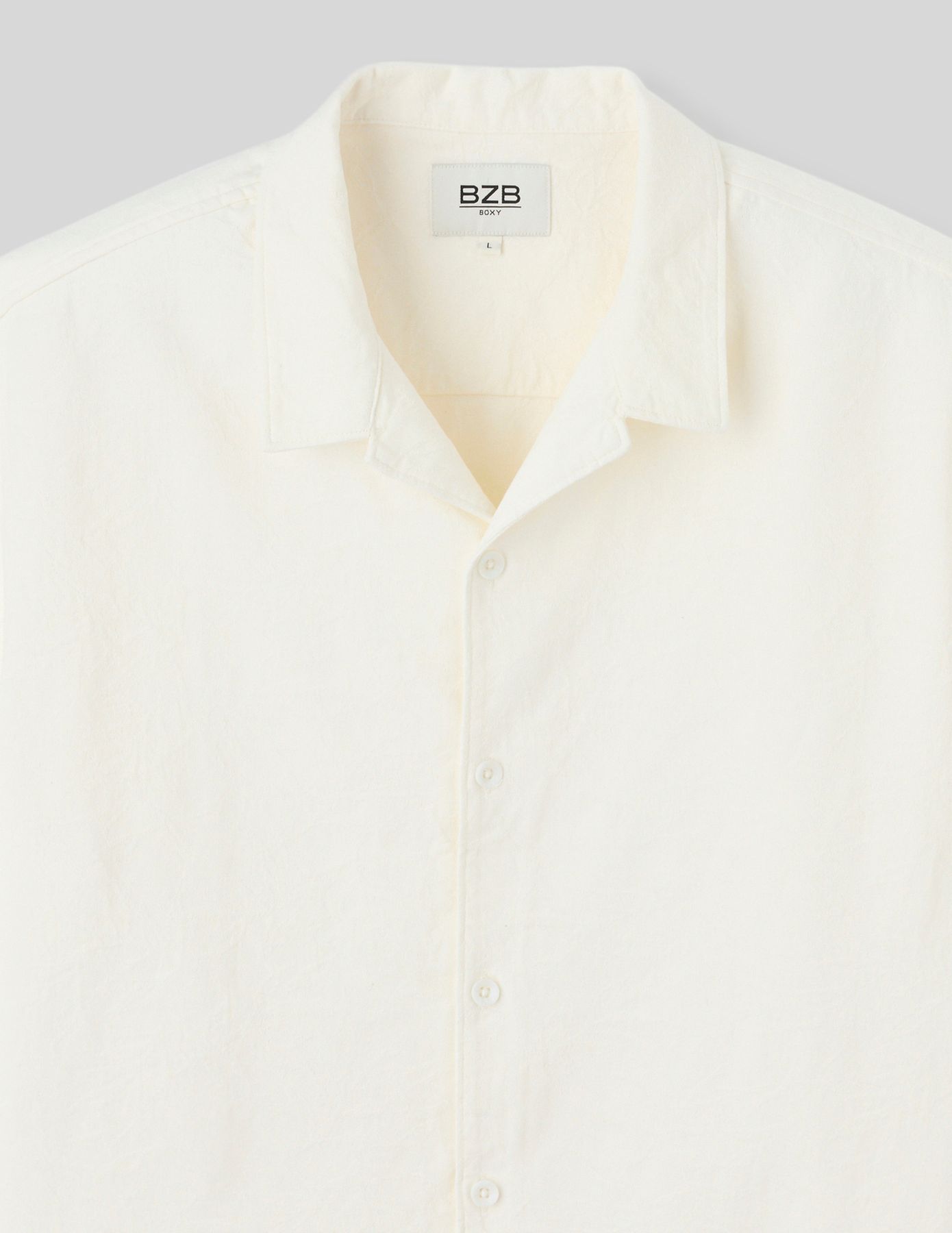 Chemise manches courtes unie jacquard