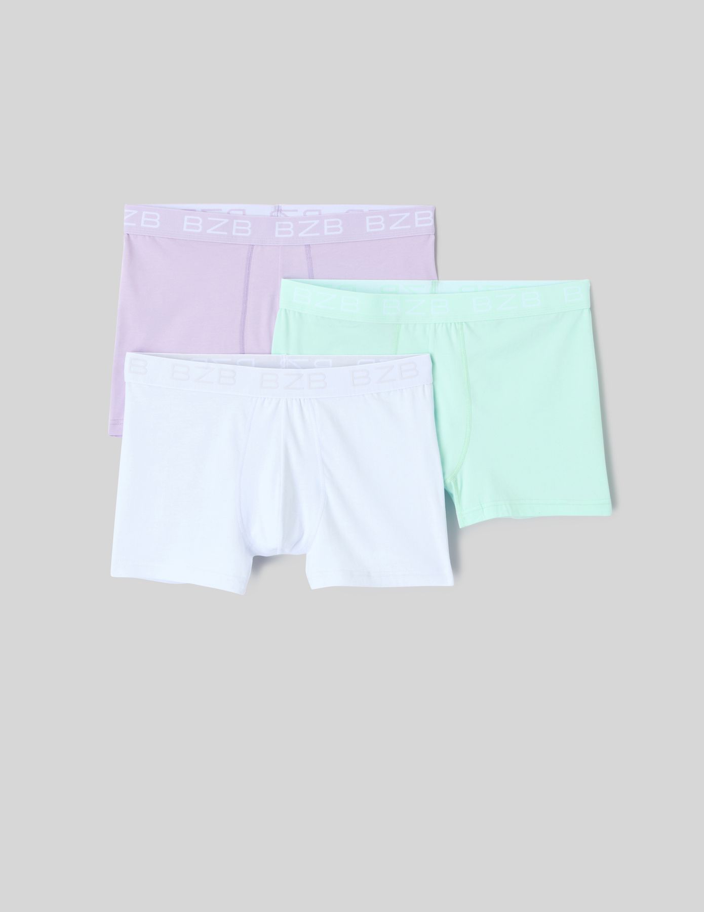 Lot de 3 boxers unis