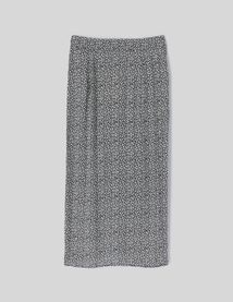 Jupe longue imprim&eacute;e &agrave; fronces