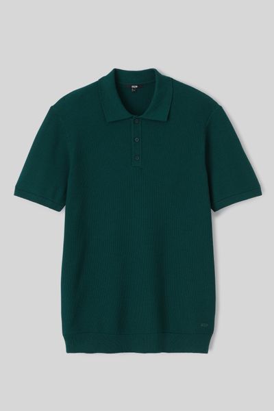 Polo matière fantaisie