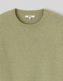 Pull col rond manches courtes