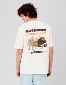 T-shirt imprim&eacute; devant/dos