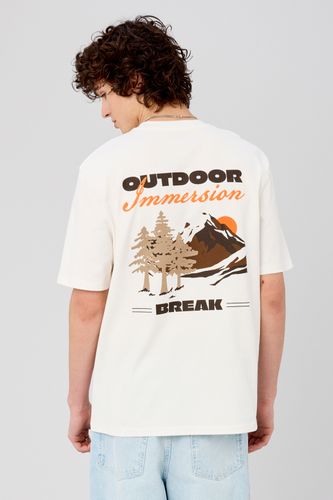 T-shirt imprim&eacute; devant/dos