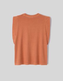 T-shirt sans manches délavé