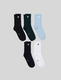 Lot de 5 chaussettes unies