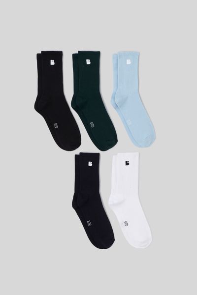 Lot de 5 chaussettes unies