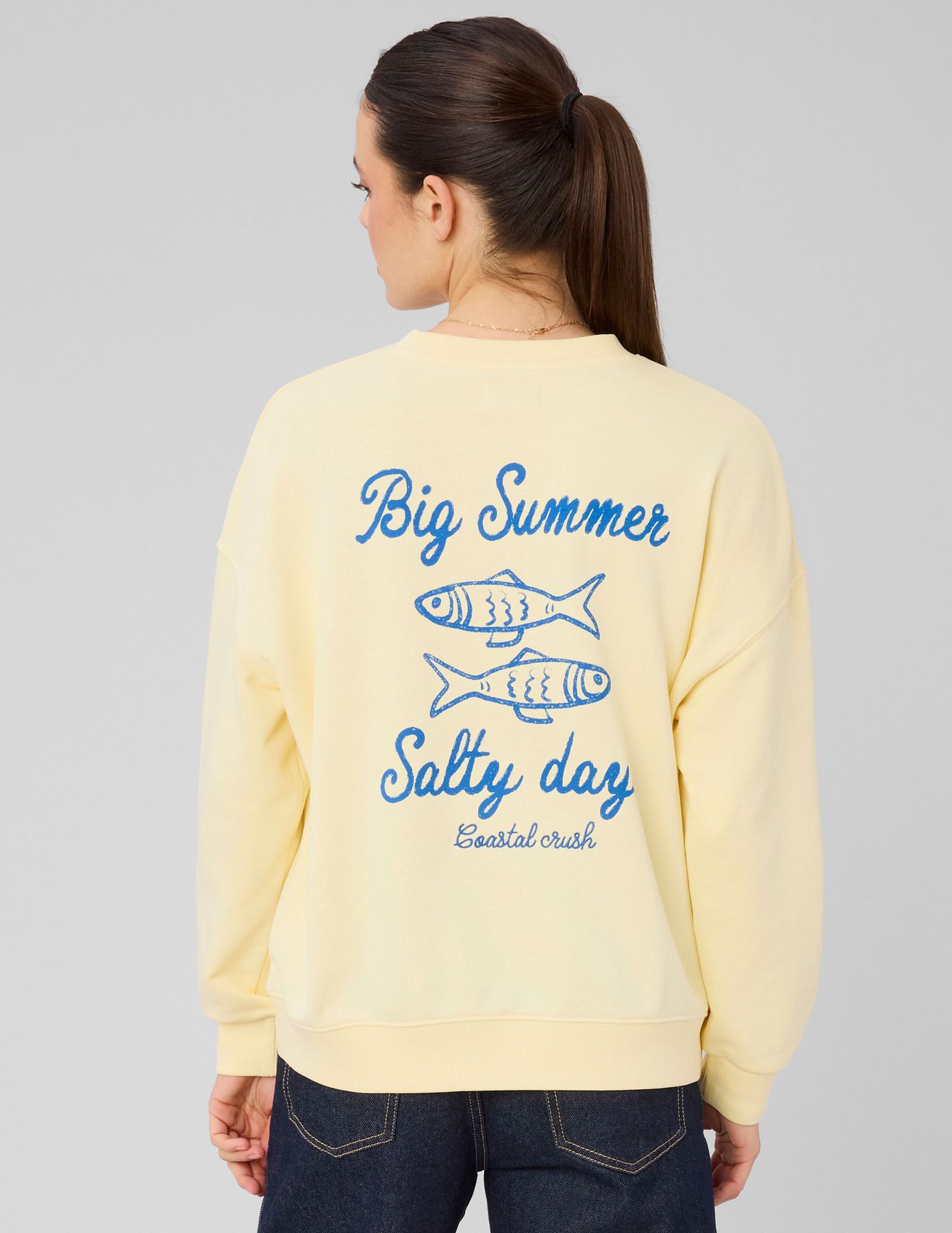 Sweat col rond imprim&eacute;